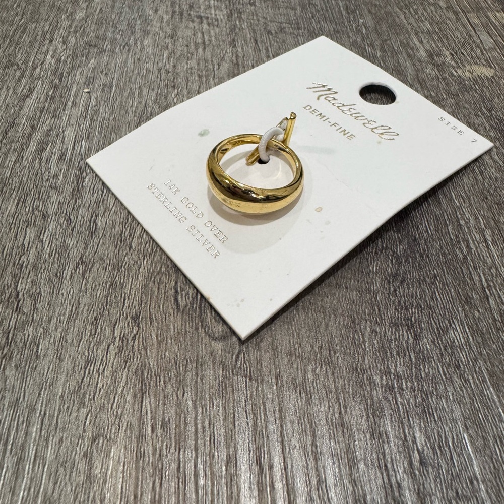 Madewell Gold ring size 7